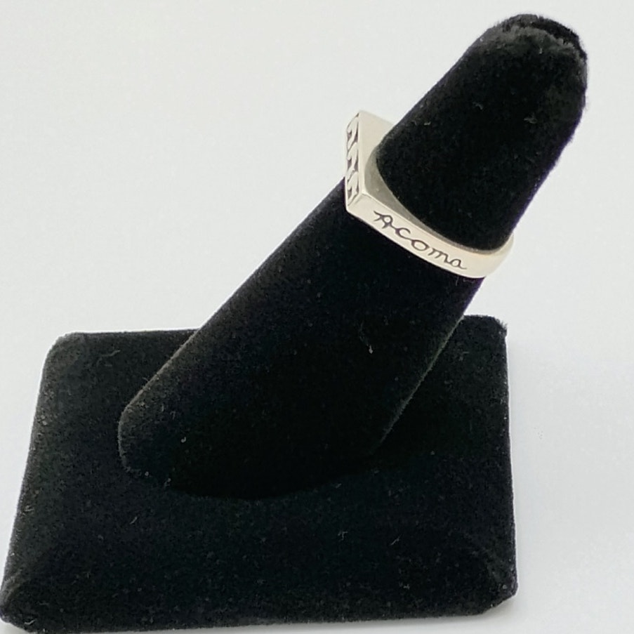 Vintage Carolyn Pollack Tribal Acoma Sterling Ring Sz 6 50$